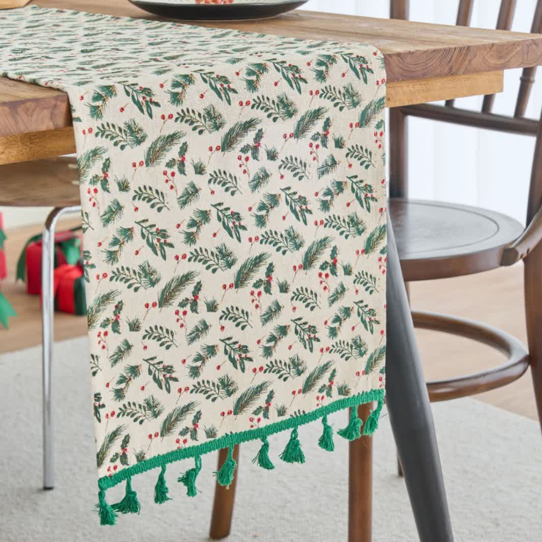 Pine Needle Berry Table Runner