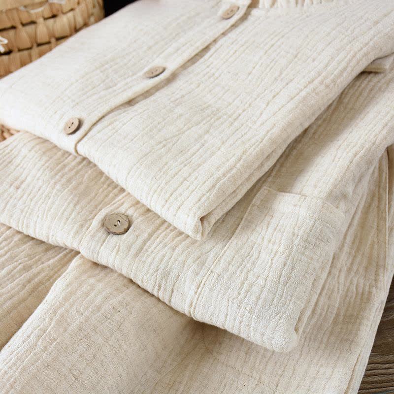 Matching Minimalist Cotton Linen Pajama Jammies