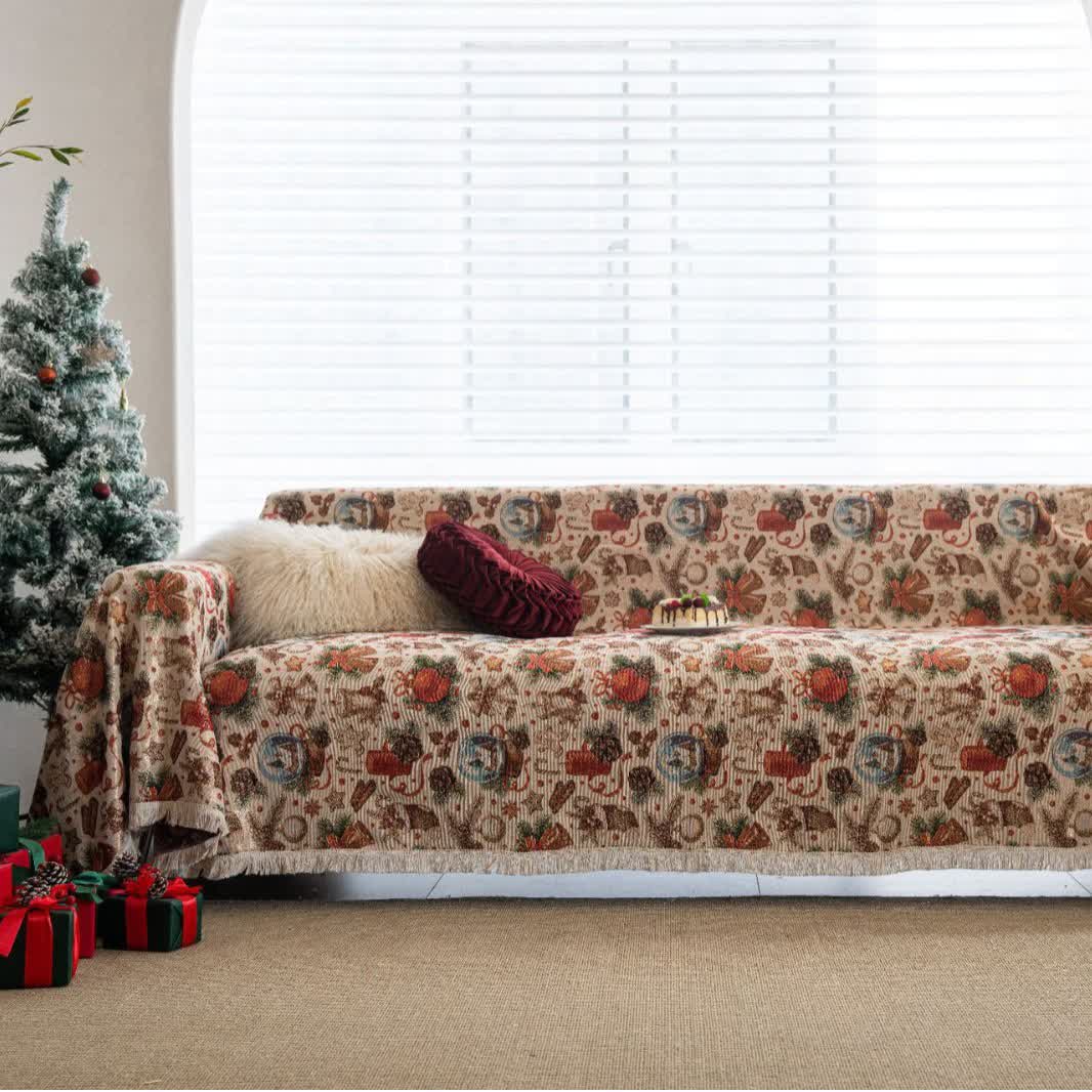 Christmas Crystal Ball Sofa Throw Blanket