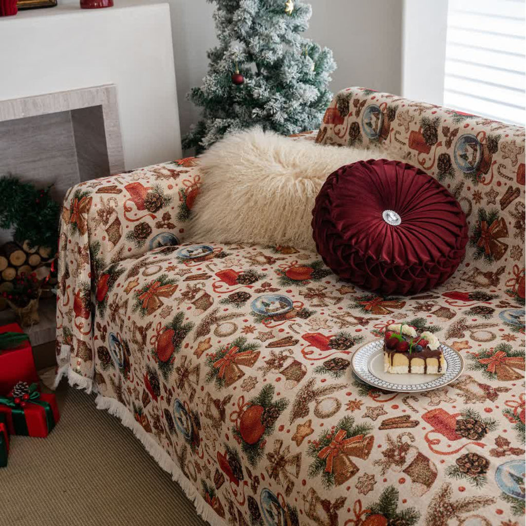 Christmas Crystal Ball Sofa Throw Blanket