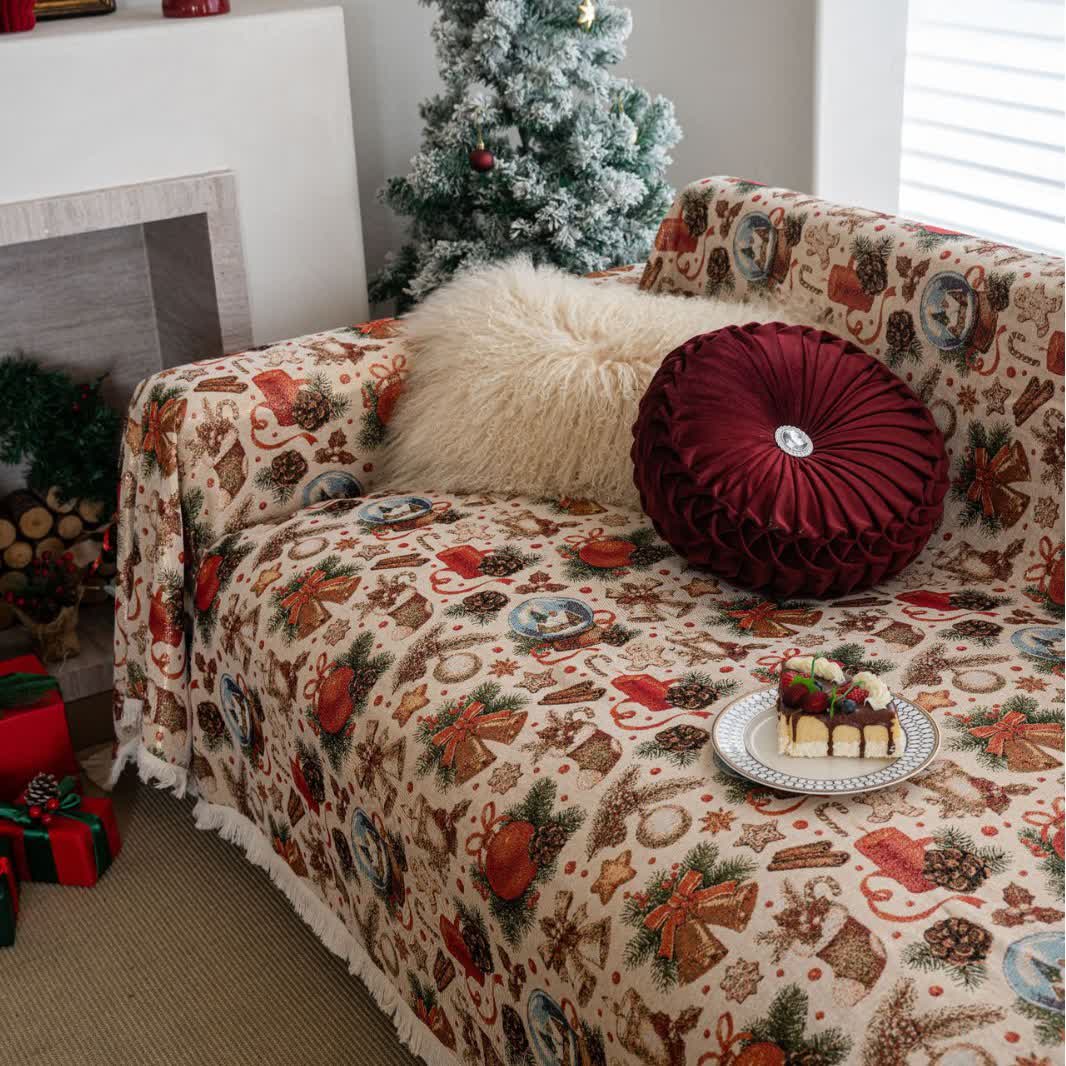 Christmas Crystal Ball Sofa Throw Blanket