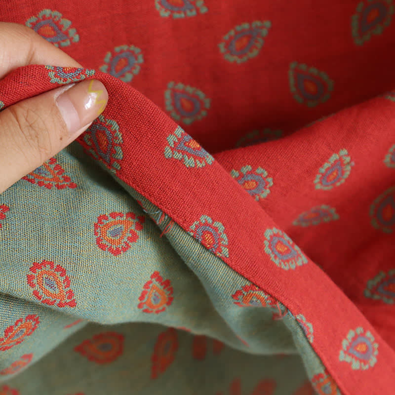 Paisley-inspired Jacquard Cotton Gauze  Pajamas