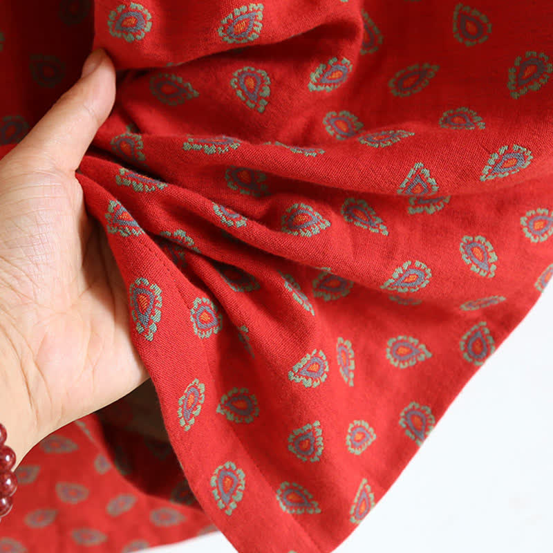 Paisley-inspired Jacquard Cotton Gauze  Pajamas