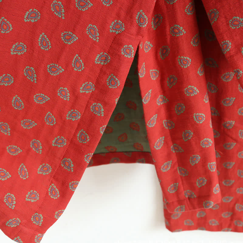 Paisley-inspired Jacquard Cotton Gauze  Pajamas