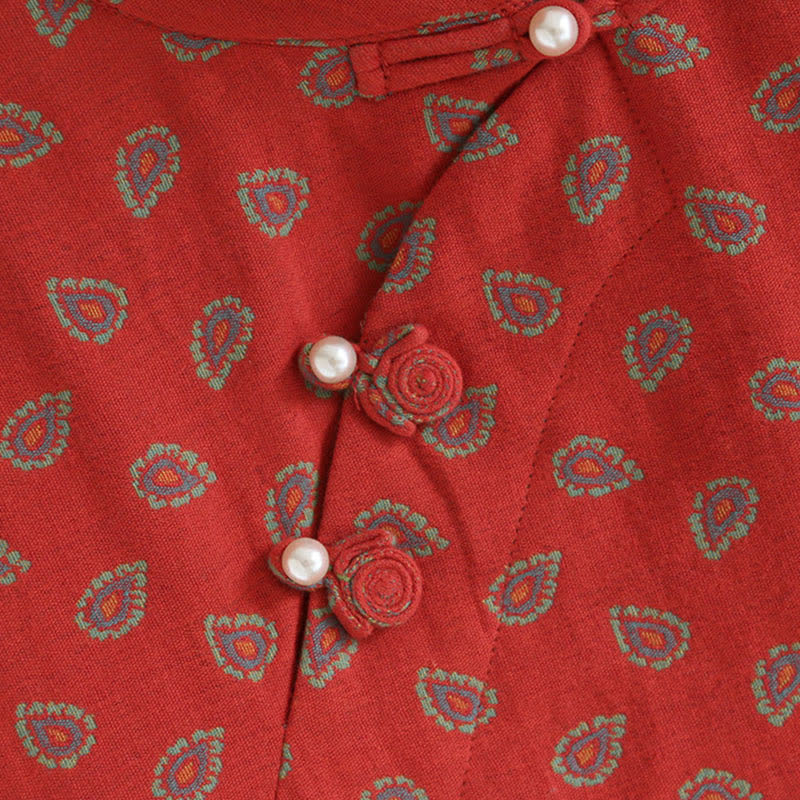 Paisley-inspired Jacquard Cotton Gauze  Pajamas