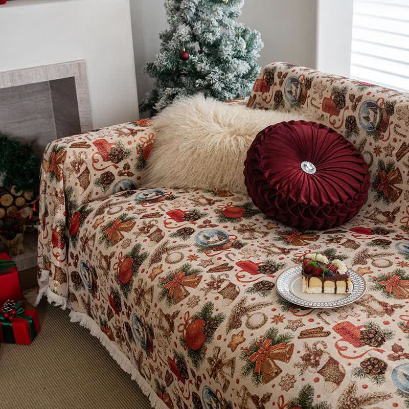 Christmas Crystal Ball Sofa Throw Blanket