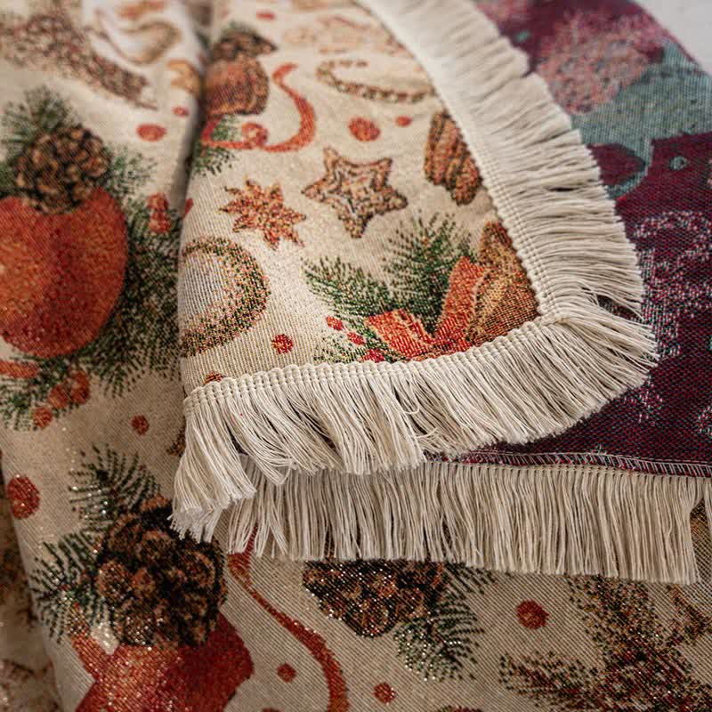 Christmas Crystal Ball Sofa Throw Blanket