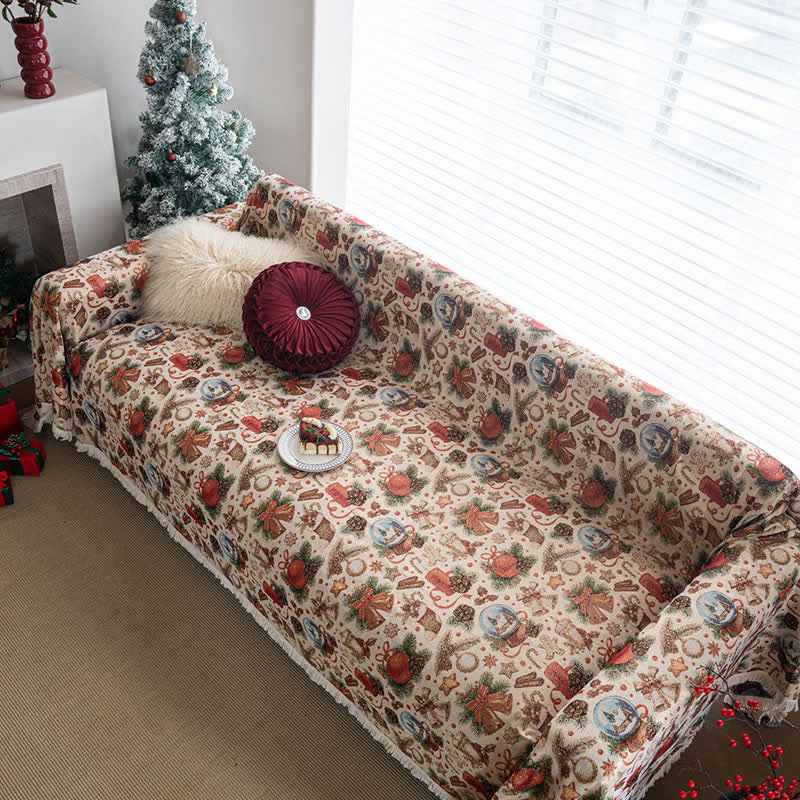 Christmas Crystal Ball Sofa Throw Blanket
