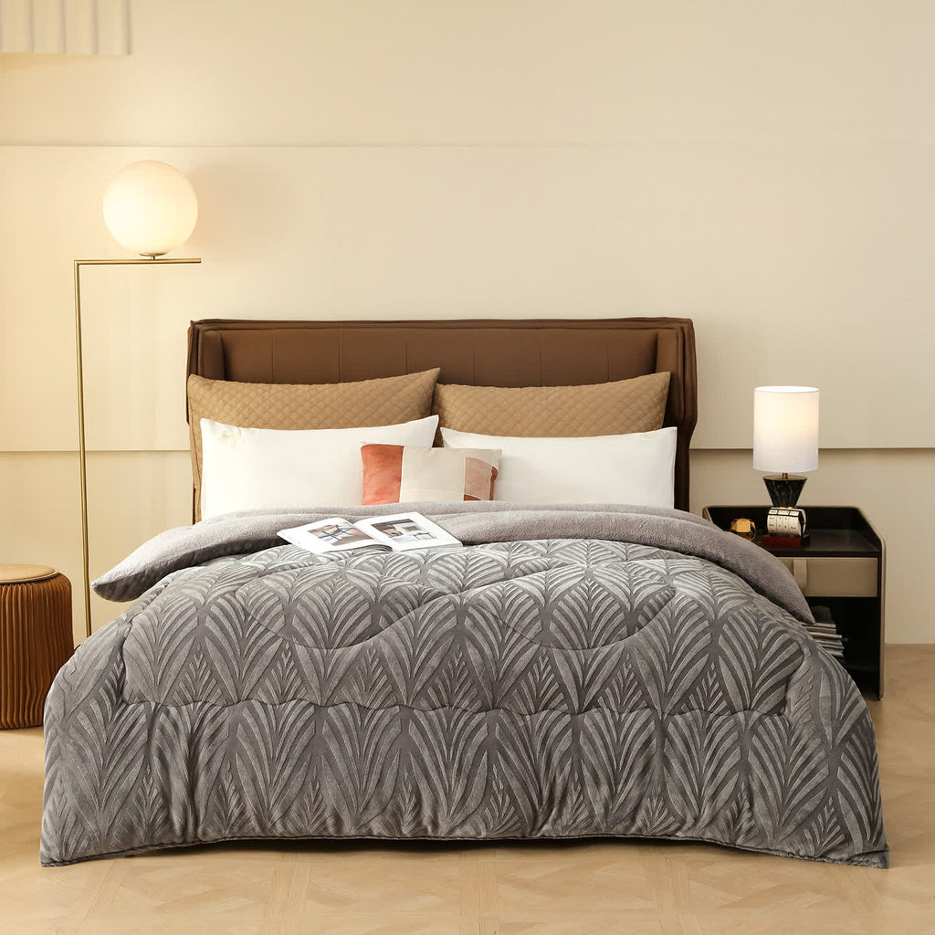 Luxury Embossed Fleece Throw Blanket