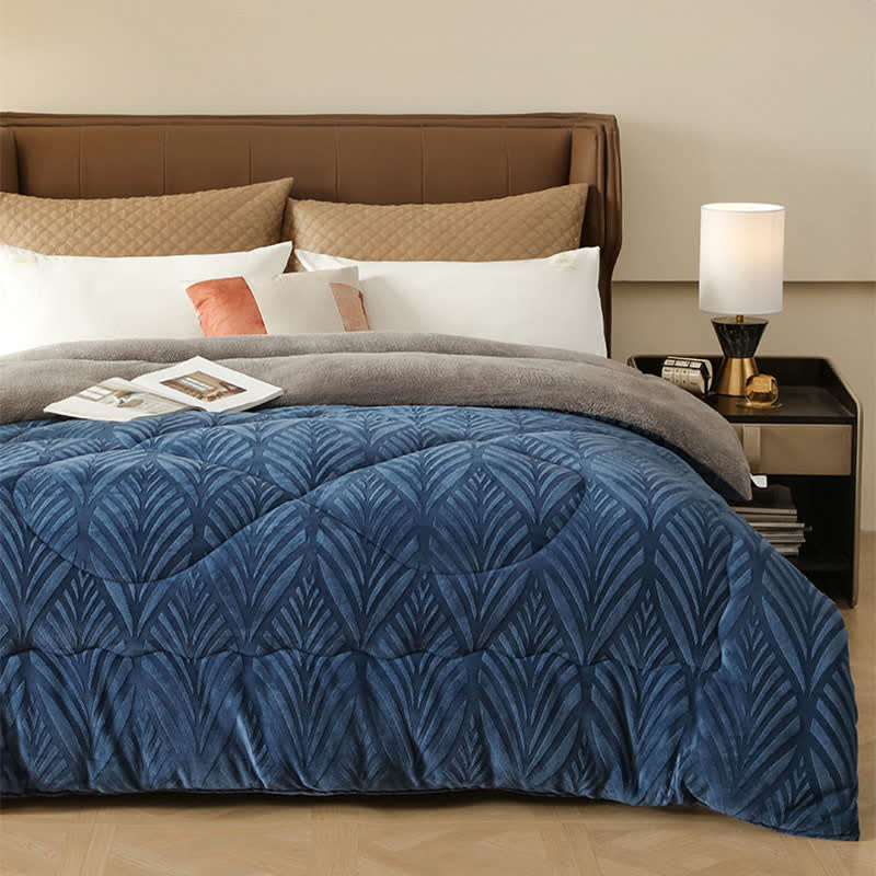 Luxury Embossed Fleece Throw Blanket