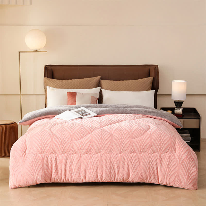 Luxury Embossed Fleece Throw Blanket