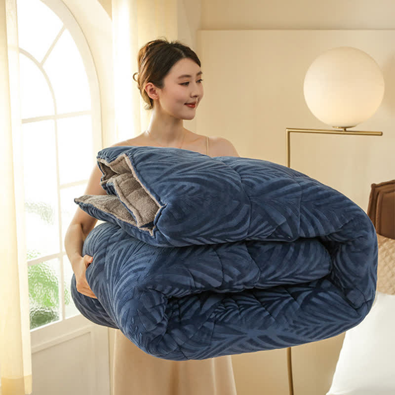 Luxury Embossed Fleece Throw Blanket