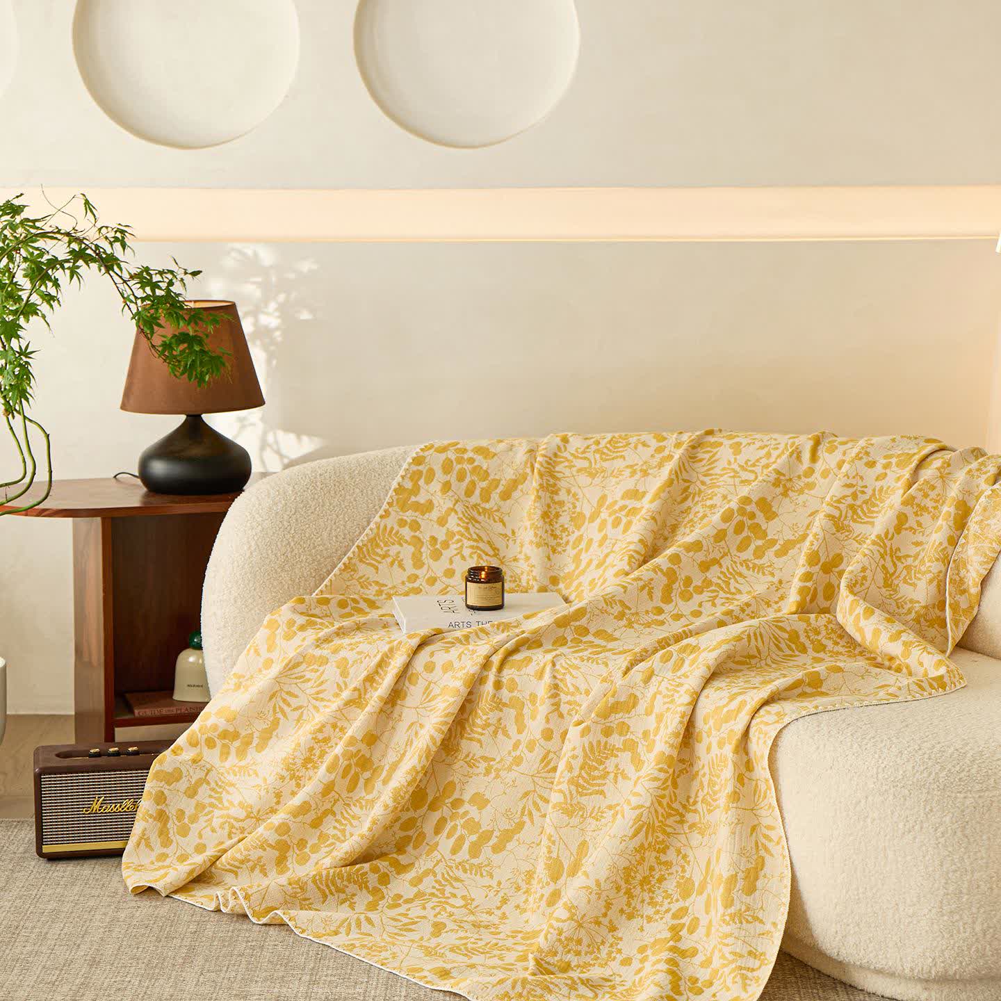 Soft Style Floral Cotton Gauze Quilt