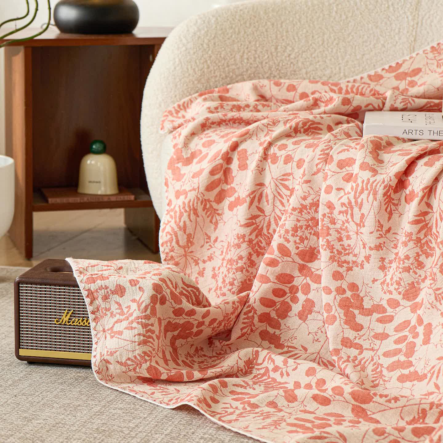 Soft Style Floral Cotton Gauze Quilt