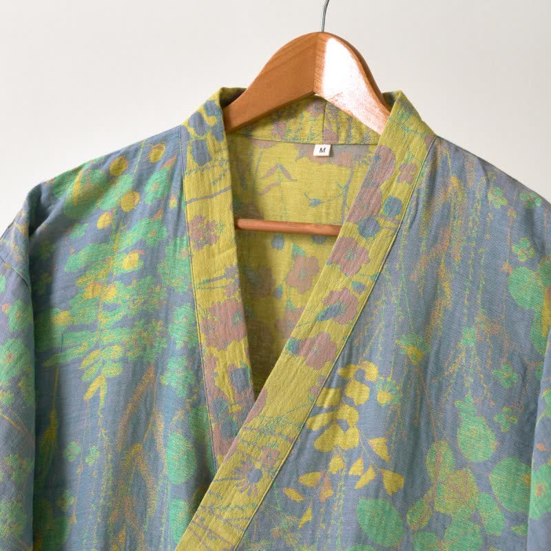 Lotus Organic Cotton Gauze Kimono Robe