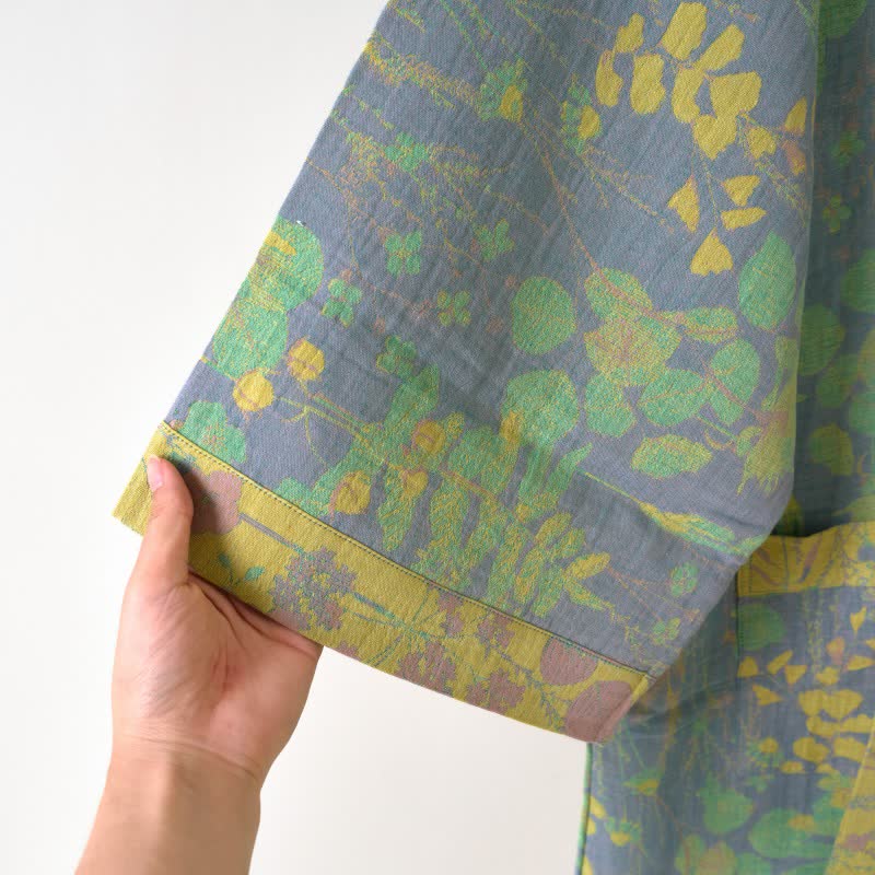 Lotus Organic Cotton Gauze Kimono Robe