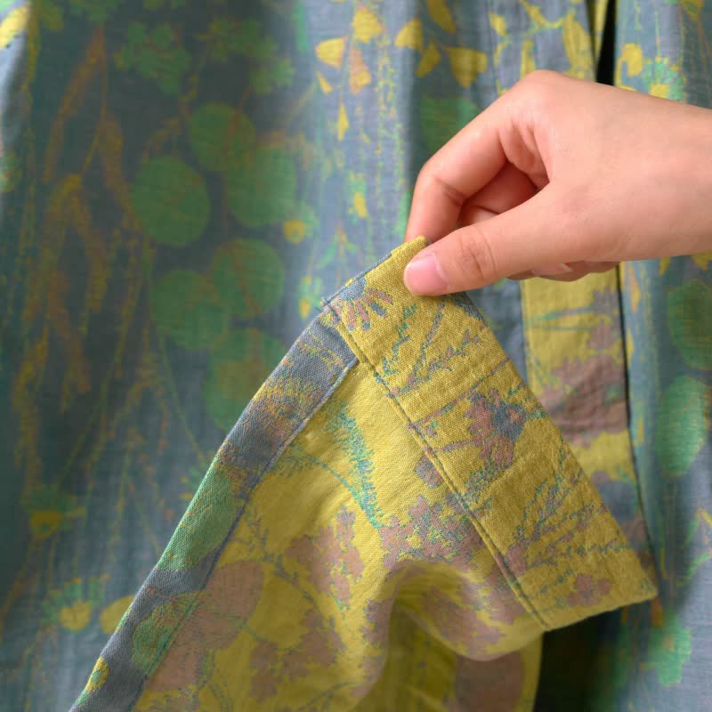 Lotus Organic Cotton Gauze Kimono Robe