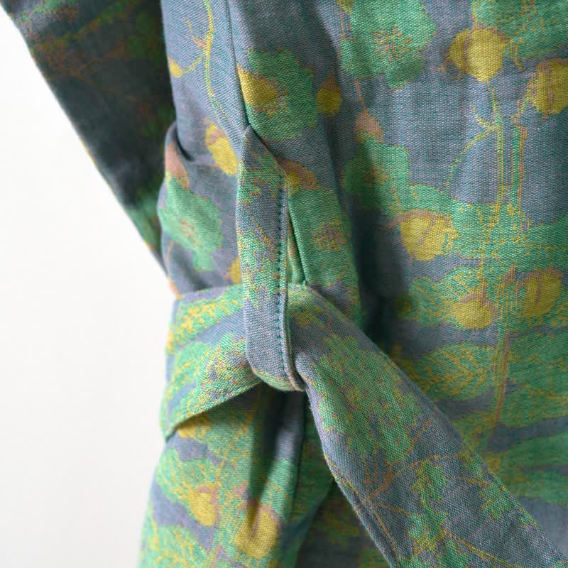 Lotus Organic Cotton Gauze Kimono Robe