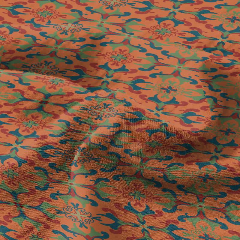 Retro Geometric Pattern Cotton Sheet Bedspread