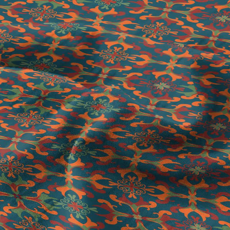 Retro Geometric Pattern Cotton Sheet Bedspread