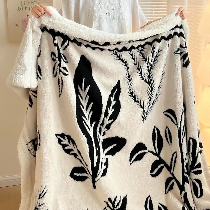 Tree Butterfly Jacquard Throw Blanket