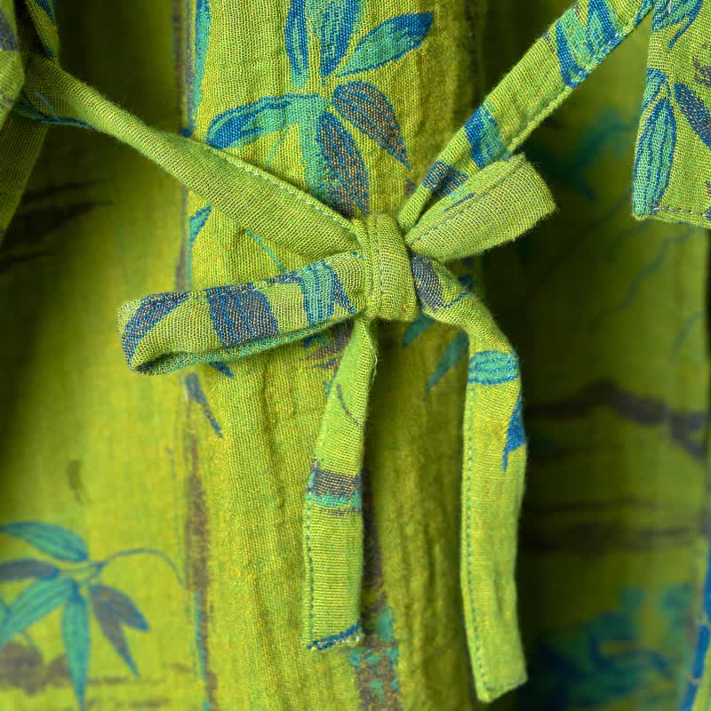 Bamboo Cotton Gauze Kimono Loungewear Set