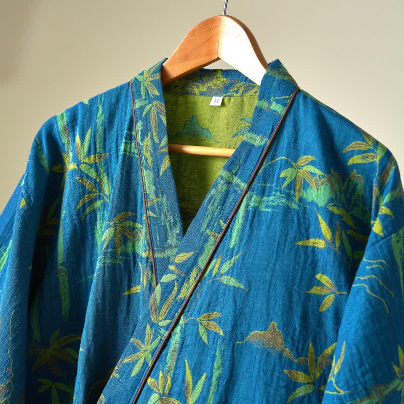 Bamboo Cotton Gauze Kimono Loungewear Set