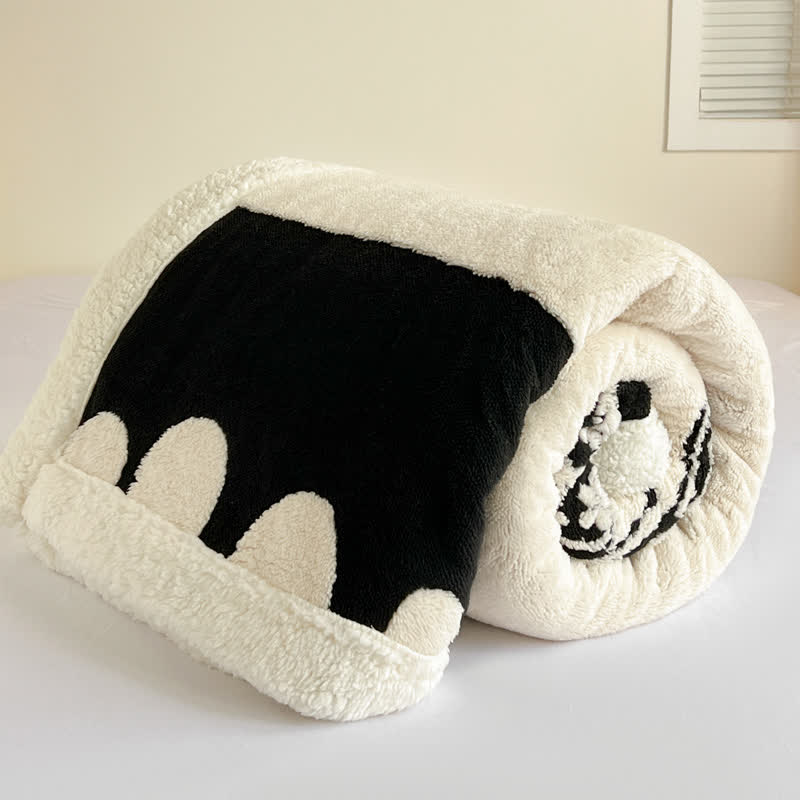 Butterfly Jacquard Warm Throw Blanket