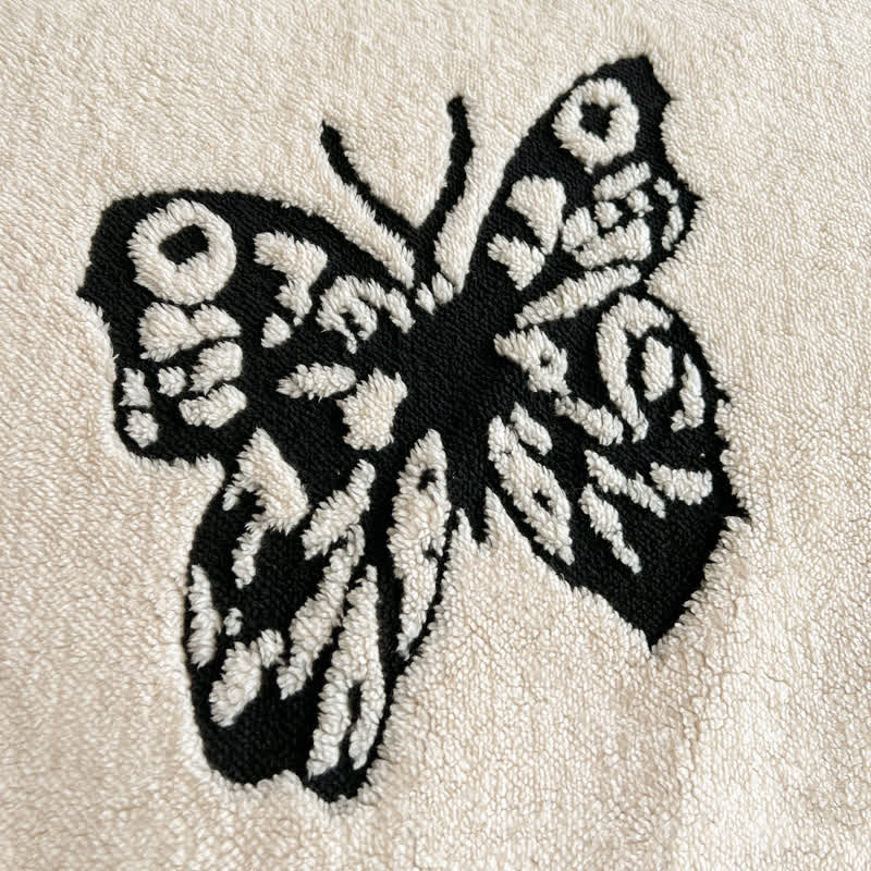 Butterfly Jacquard Warm Throw Blanket