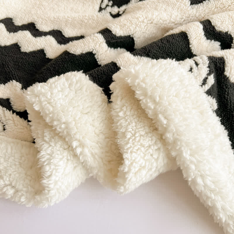 Butterfly Jacquard Warm Throw Blanket