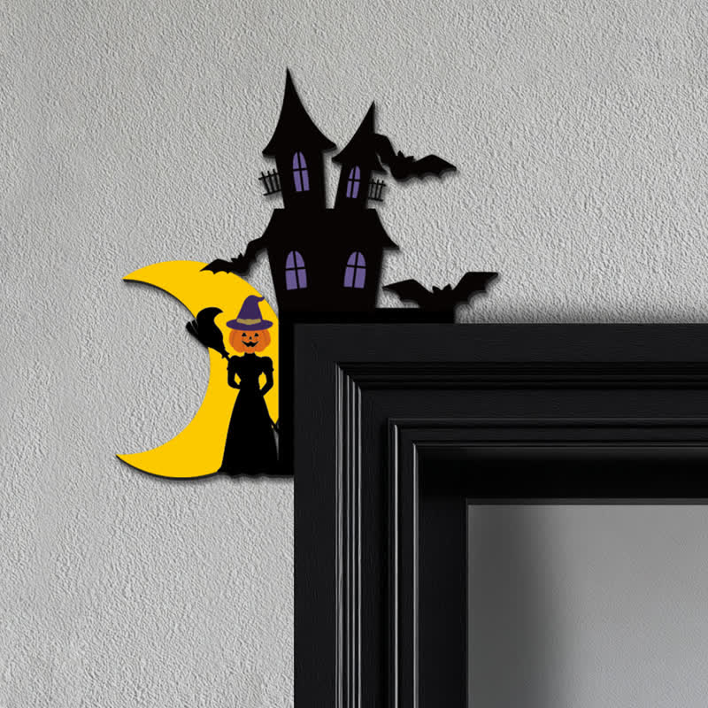 Pumpkin Witch Door Corner Decoration