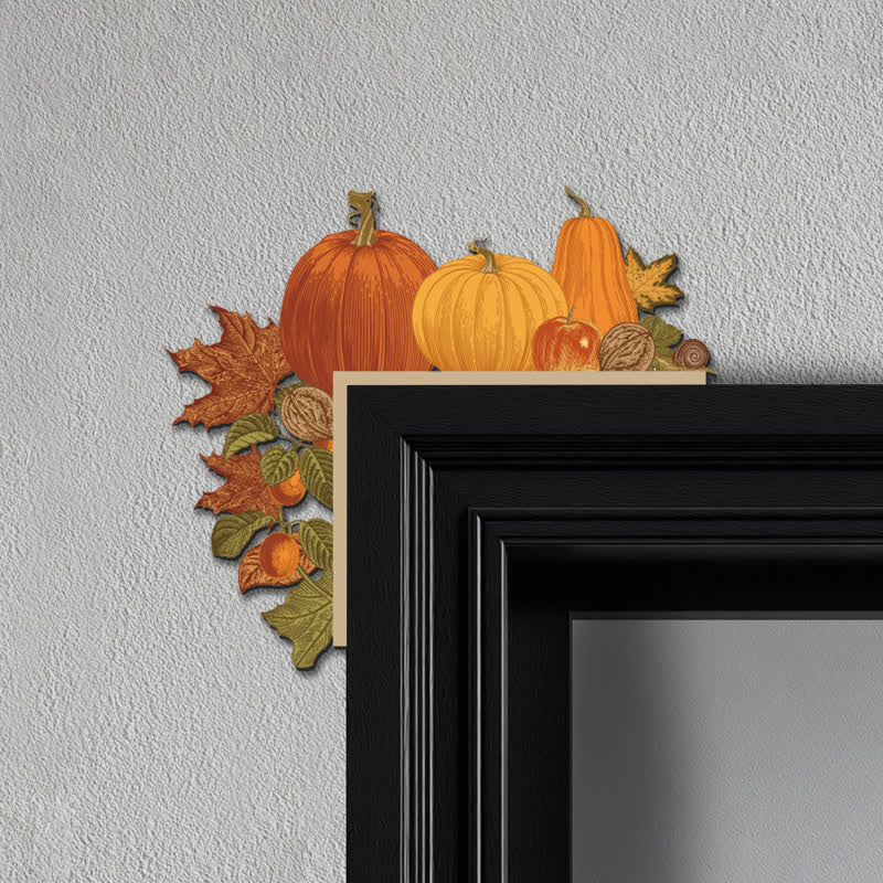 Maple Leaf Pumpkin Door Corner Decoration