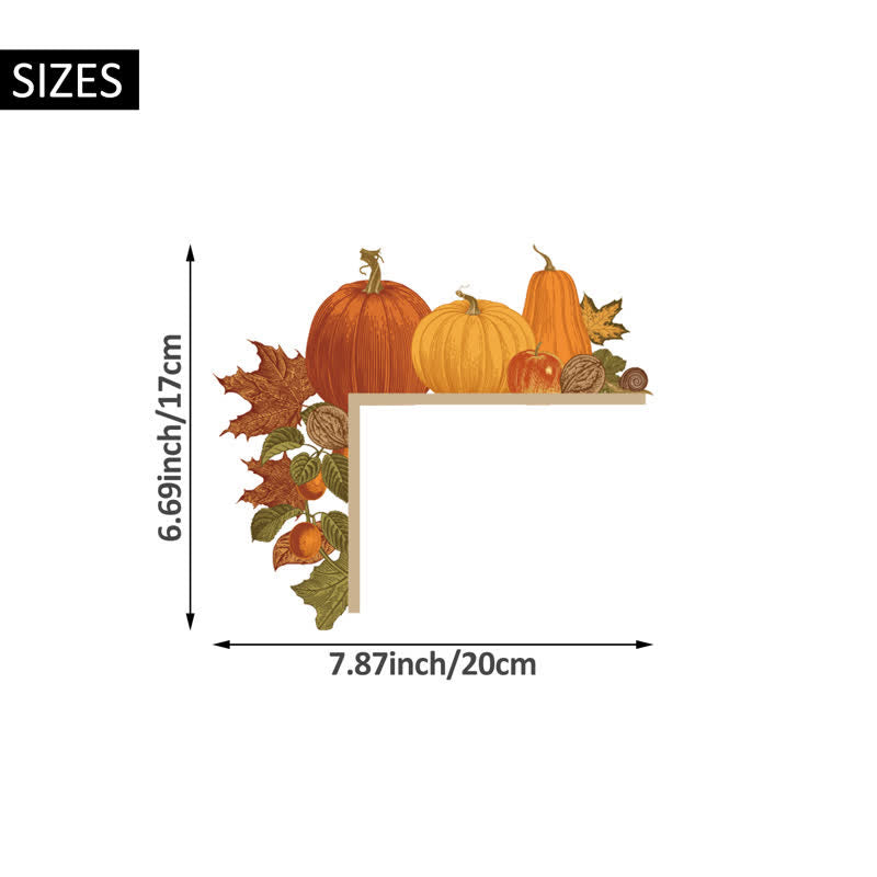 Maple Leaf Pumpkin Door Corner Decoration