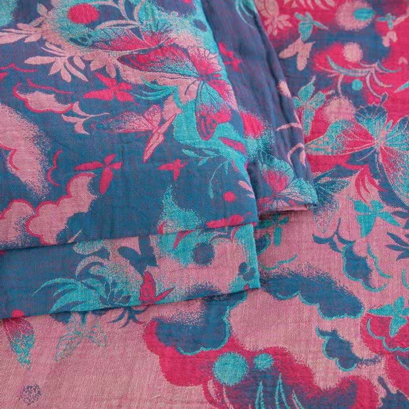Artistic Butterfly Cotton Gauze Jacquard Quilt