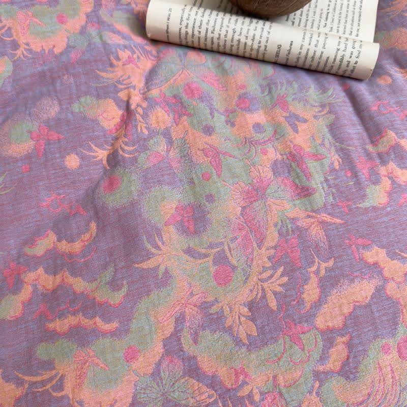 Artistic Butterfly Cotton Gauze Jacquard Quilt