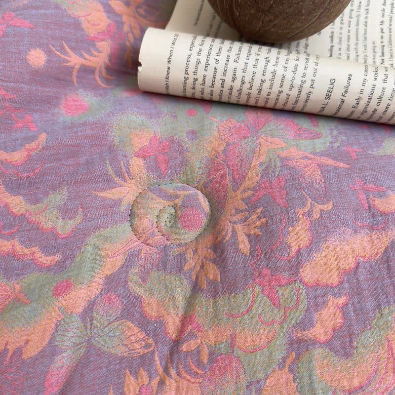 Artistic Butterfly Cotton Gauze Jacquard Quilt