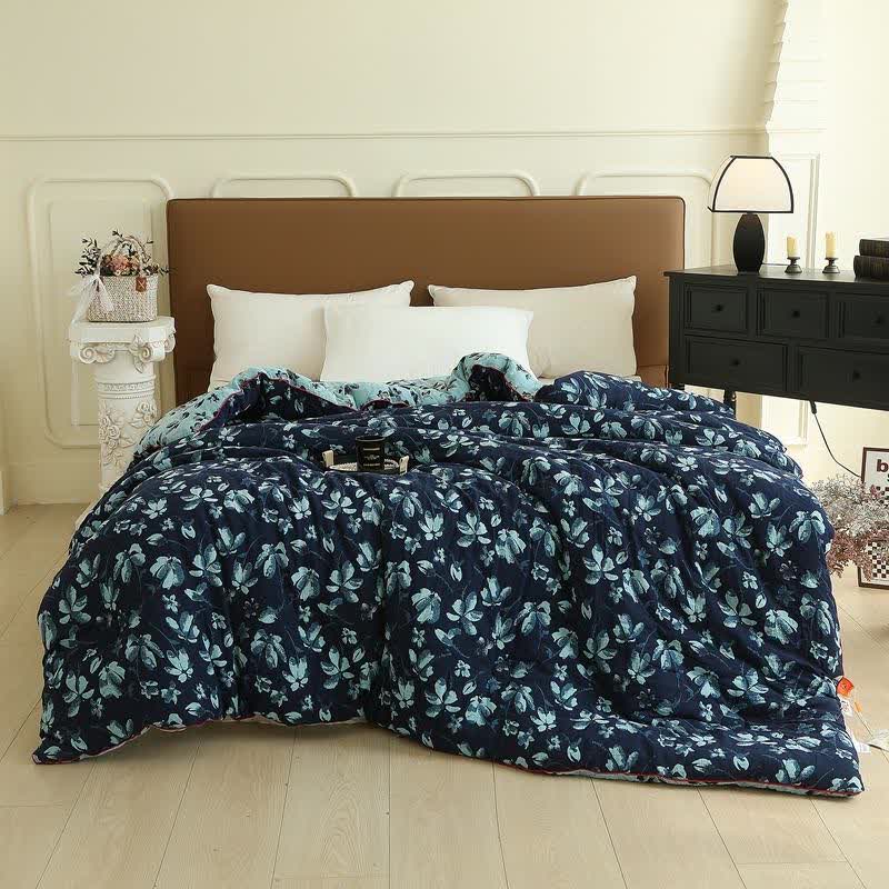 Flourish Flower  Cotton Gauze Jacquard Quilt