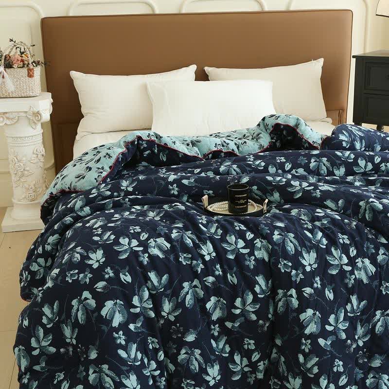 Flourish Flower  Cotton Gauze Jacquard Quilt