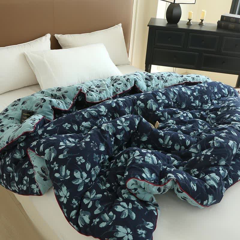 Flourish Flower  Cotton Gauze Jacquard Quilt